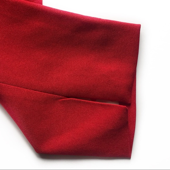 Doe & Rae Red Blazer with Polka Dot Lining Perfect for the Holidays - Picture 8 of 14